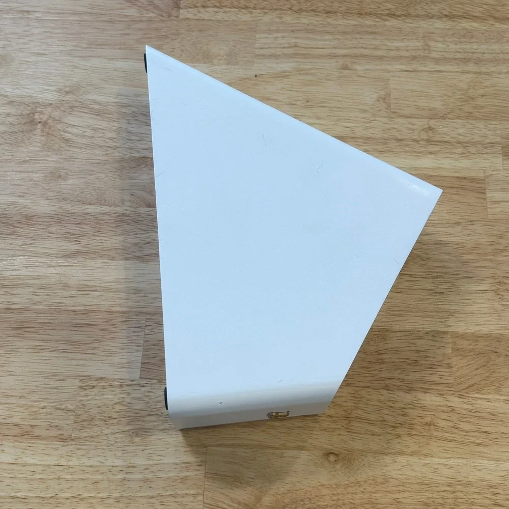 Beautiful by Drew Barrymore White Wood Knife Block ONLY Modern Kitchen Organizer